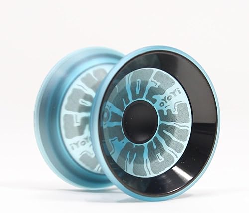 Miniatura 2 de SONicWAVE Yo-Yo - Anillos de acero inoxidable - YoYo de policarbonato (azul claronegro bujeanillo negro)