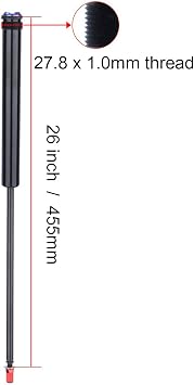 26 Inch Bicycle Fork Aluminium Alloy Bicycle Fork Double Air Pneumatic Bar High Strength Lightweight Bicycle Accessories