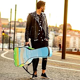 Housse de transport étanche pour guitare avec bandoulière réglable Motif paysage naturel, Multicolore 01., 42.9×16.9×4.7… - Les Beatles, Paul McCartney, John Lennon, RIngo Starr, George Harrison Housse de transport étanche pour guitare avec bandoulière réglable Motif paysage naturel, Multicolore 01., 42.9x16.9x4.7… – Image 6