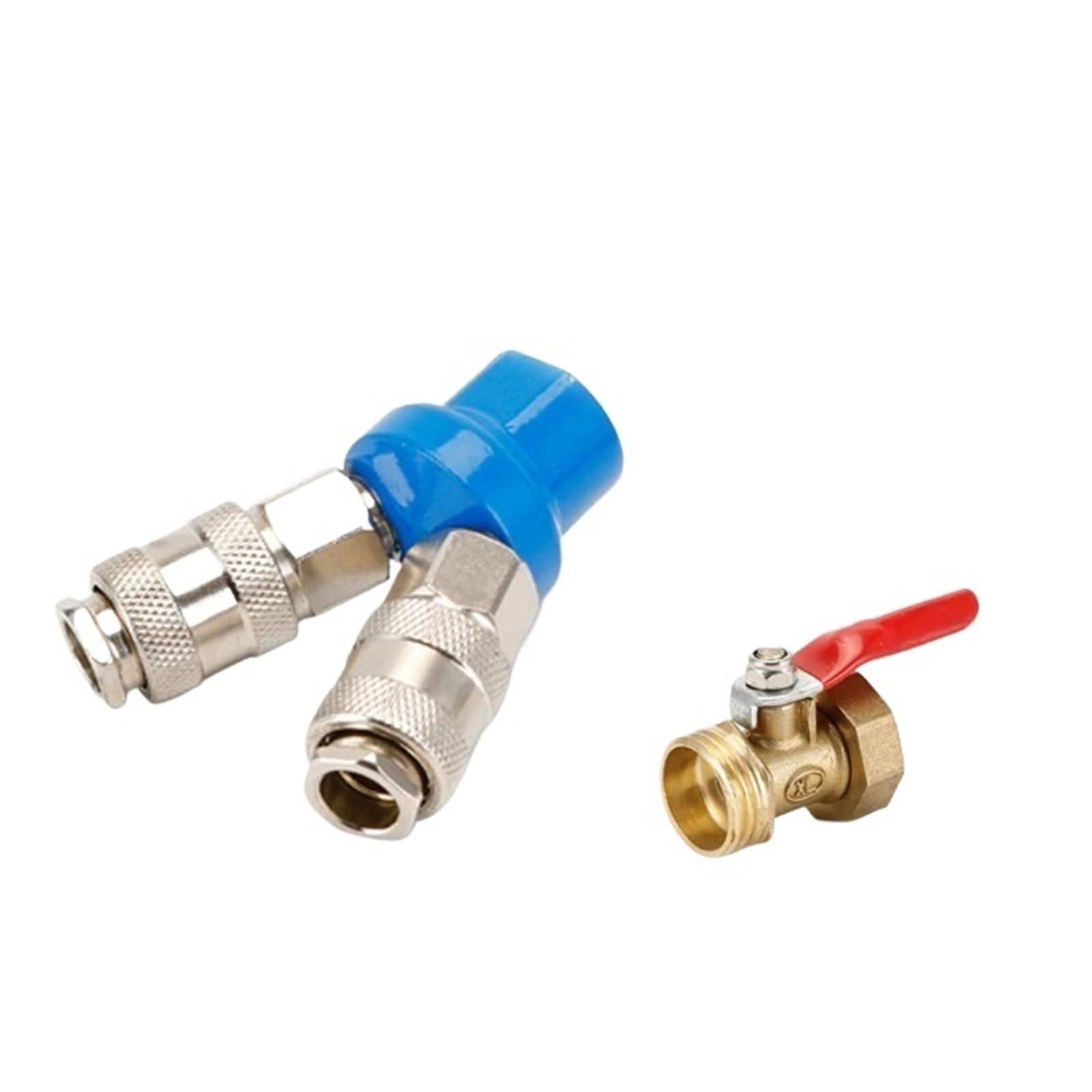 LIUCH EU Compressed Coupling Air Compressor Accessories 1/4''Quick Couplers Hose Gas Distributor Manifold Pneumatic Connector Release(EU-SMV w Ball)