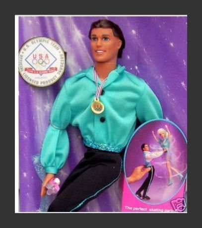 Mattel Olympic Skater Ken Doll Licensed Product U.S. Olympic Team 1998