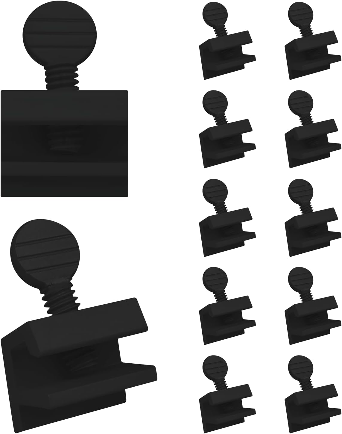 "Nuk3y Sliding Window Security Locks (Black, 12 Pack)"