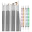 Black Brushes with Dotting Pens