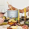 Crock-Pot Design Series 4.5-Quart Manual Slow Cooker, Serves 5+ People, Great for Chili, Soup, Stews, More, Removable Stoneware is Oven & Dishwasher-Safe, Macaroon Blue