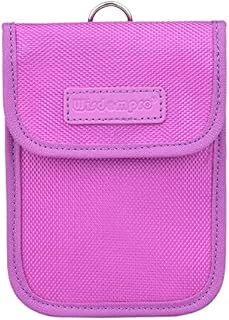 wisdompro Faraday Pouch for Car Keys, Car Key Signal Blocking Pouch, RFID Blocker for Car Keys, Anti-theft Remote Keyless Entry Protector - Purple