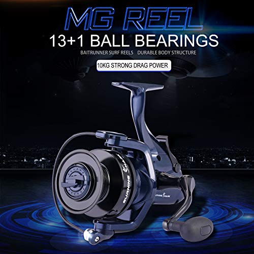 Sougayilang Fishing Reel,13+1Bb,Spinning Reel For Catfish,Carp,Walleye,Striped Bass,With A Spare Spool-Mg7000 #TOP3