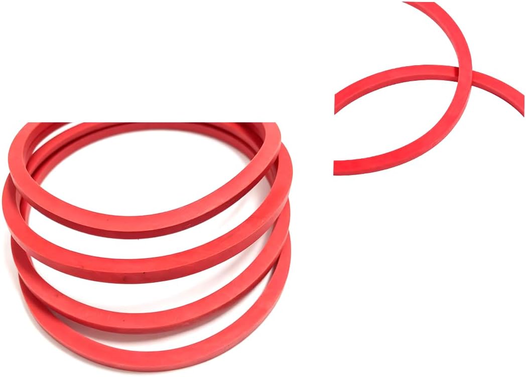 4 Pack 692138, 281735, Red Silicone O Ring Seal, Carburetor Intake Manifold Gasket for Small Gas Engine, Lawn Mower Carburetor Replacement Seal Rings