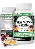 Picture of Lunakai USA Made Irish Sea Moss Capsules with Black Seed Oil, Ashwagandha, Burdock Root & Bladderwrack, 60ct