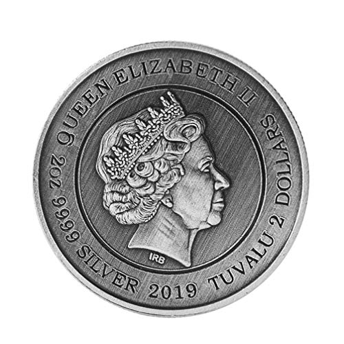 CLISPEED Moeda Comemorativa Moeda Da Sorte Chineses Taiji Baguas Sinal Real Retratos da Rainha Eliza