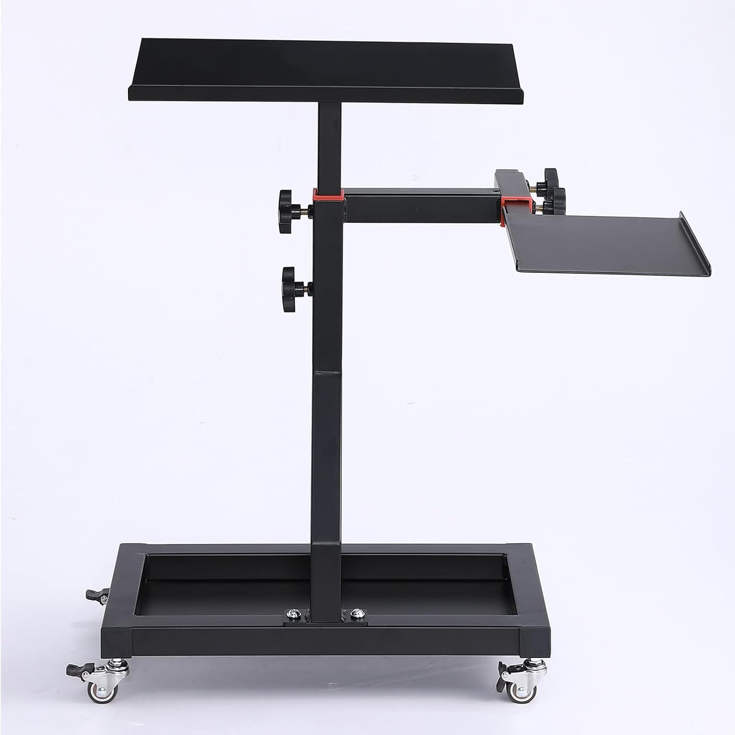 Movable Standing Desk Shelf - Adjustable Size, Standing Keyboard and Mouse Tray Stand, Racing Simulator Stand Accessories, Easy Assembly