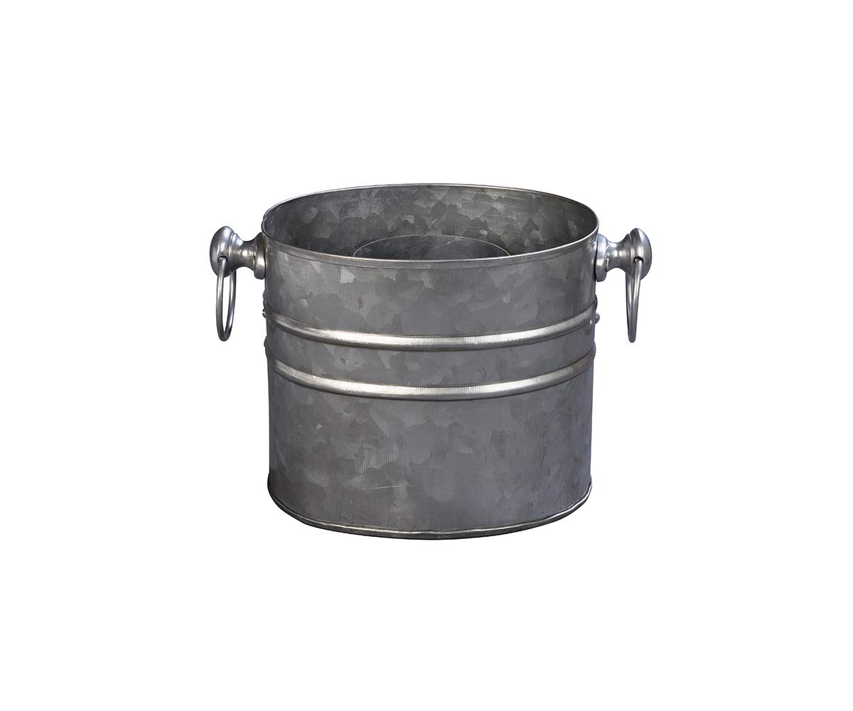 1-Bottle Wine Chiller Ice Bucket | Keeps Wine & Champagne Bottles Cold Without Touching Ice | Wine Bucket | Handcrafted Farmhouse Artisan Design | Patented Technology | Rustique — Amazon image 2