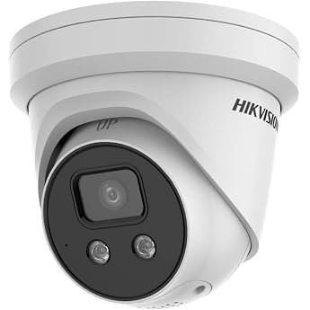 Hikvision DS-2CD2346G2-ISU/SL 2.8 mm C Turret Surveillance Camera with 4 Megapixels up to 30 m Lighting Professional Surveillance Camera Acusense Camera with False Alarm Filter