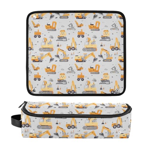 Bolsa de viaje organizadora de herramientas para cabello resistente al calor con diseño marmolado dibujado a mano miniatura 3