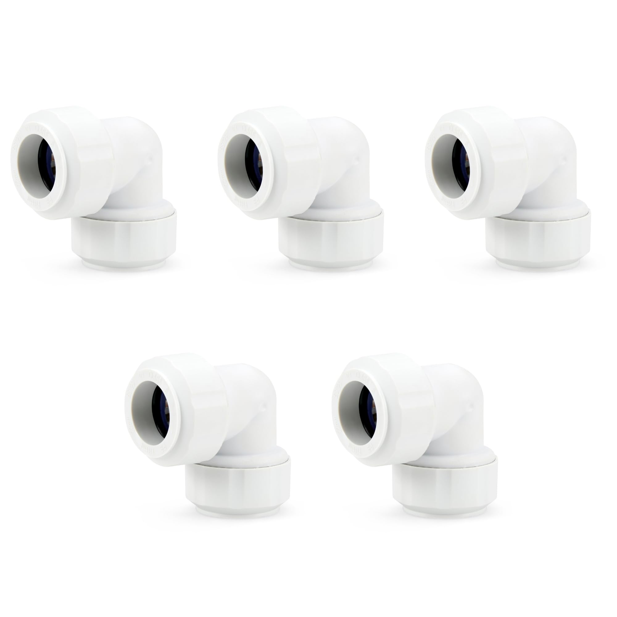 Lavaplumb White Push Fit Plumbing Fittings 15Mm 22Mm Pushfit Elbow Tee Coupler For Barrier & Copper Pipe Wras Approved