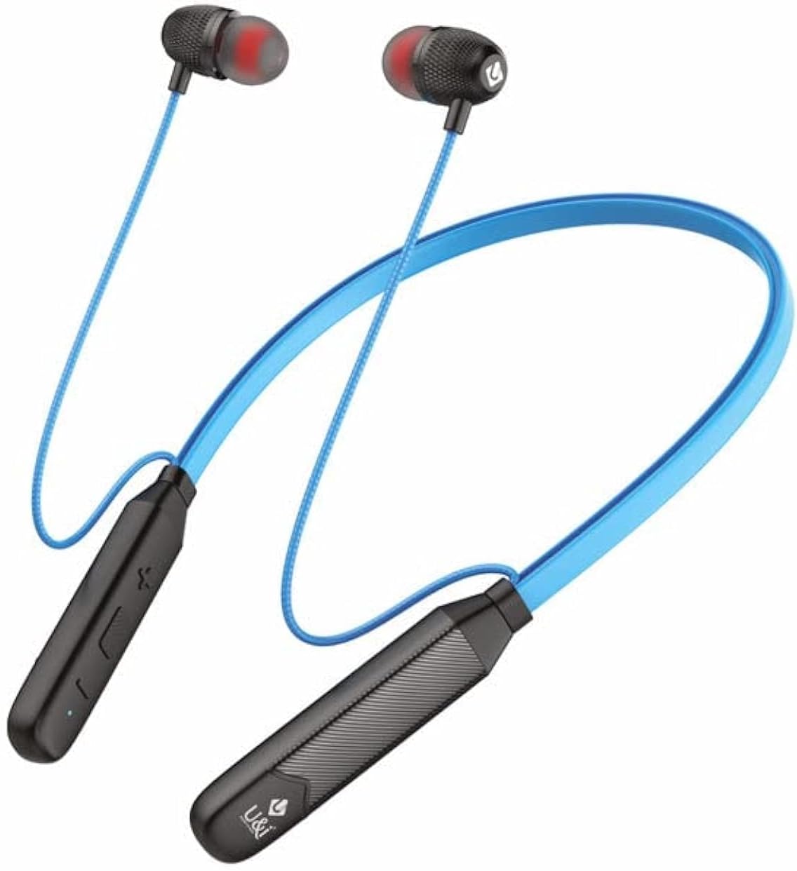 U&I Lollipop Series Neckband Headphones 16H Play Time Bluetooth 5.0V wireless range 10m Type-C- Fast Charging Water Resistant with Microphone (BlacK,Blue,Green)