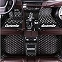 Car Floor Mats for 99.9% Sedan SUV Sports Customize Liners Car Floor mat All Weather Pads Leather Full Coverage Emergency Waterproof Custom Floor mats Carpets (Black Beige)