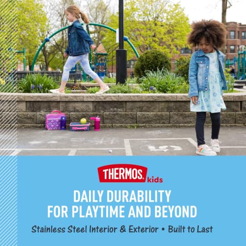 Image of THERMOS FUNTAINER Water Bottle with Straw, 12oz, Princesses | Kids Stainless Steel Insulated Water Bottle, Keeps Drinks Cold Longer for School & Play, BPA-Free