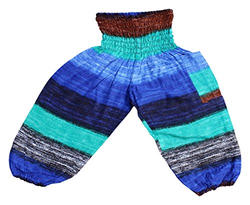 Image of Full Funk Rayon Smock Waist Child Lounging Comfortable Elephant Aladdin Pants
