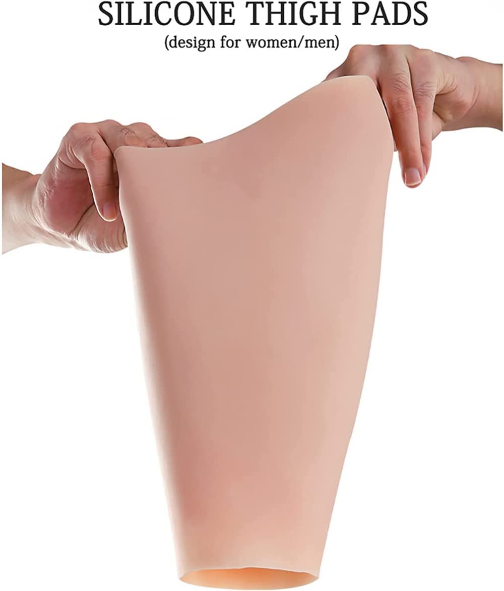 Polpaccio finto in silicone realistico, 1 paio di manicotti in silicone per gamba finta realistica per cuscinetto per gamba a forma di O e cuscinetto per polpaccio a spirale, ortesi per cicatrici, t