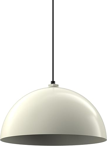 Steel Lighting Co. Melrose - Lámpara colgante Montada en el techo Cúpula redonda de 18 pulgadas Estilo moderno y contemporáneo de granja