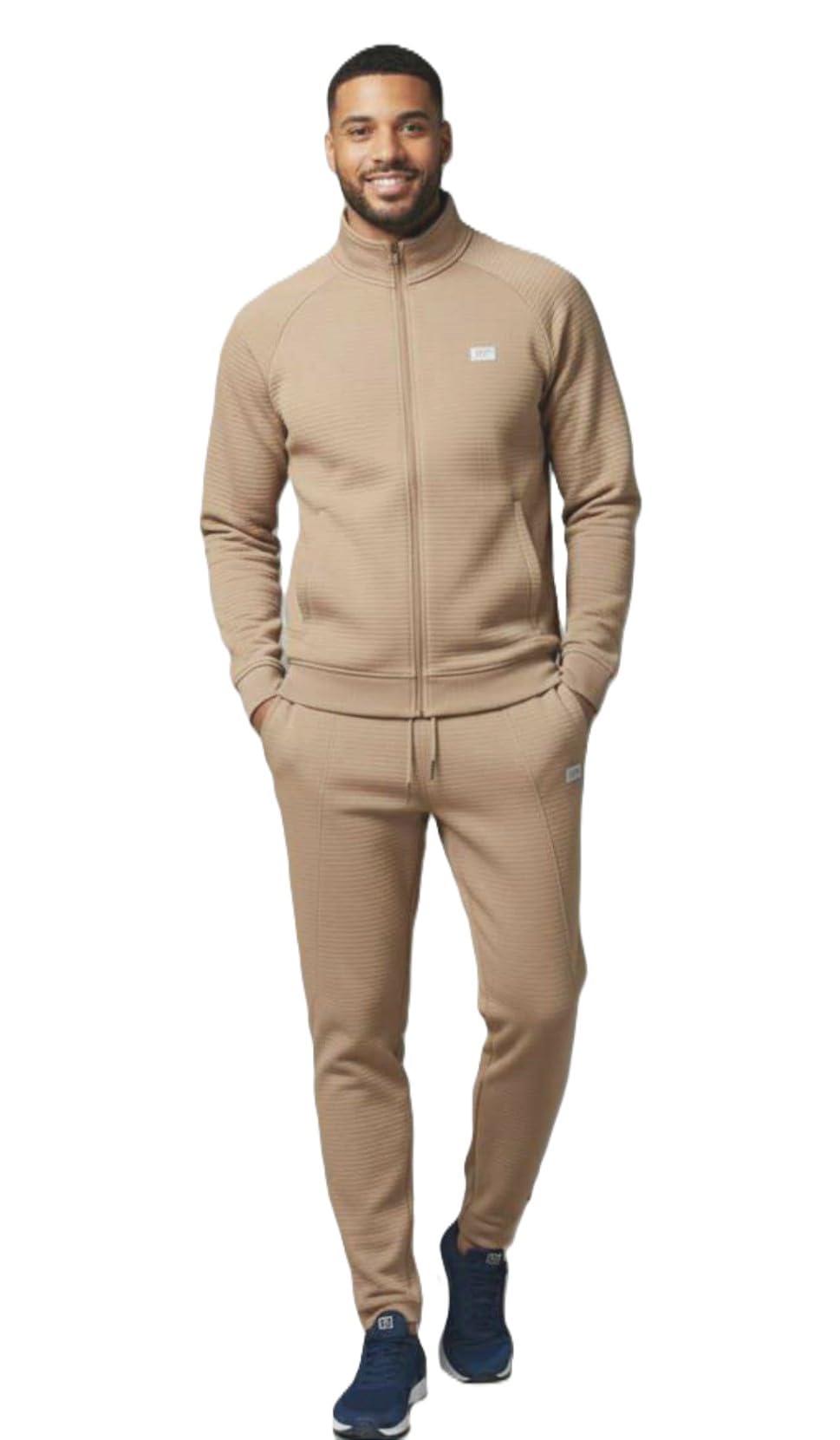 Men's Premium Full Sleeve Tracksuit | Stretchable Knitted Fabric Sportswear Co-Ord Set | Full Zip Jacket with Stand Collar & Slim Fit Jogger Pants | Gym, Running, Travel & Casual Wear Activewear-picture-17