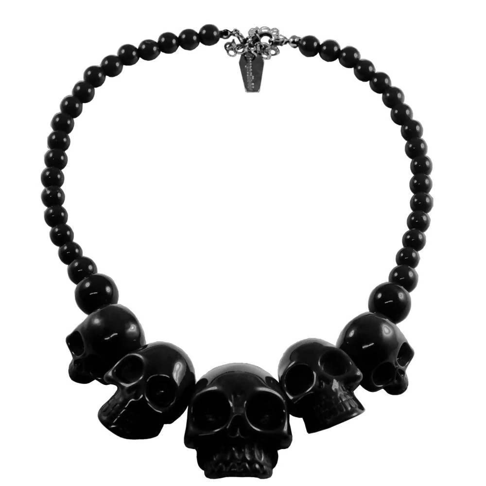 kreepsville 666BLACK Skull Collection Necklace