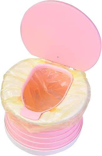 Miniatura 5 de Orinal para niños pequeños  Asiento de entrenamiento plegable para niños pequeños  Entrenador de inodoro portátil de viaje para bebés niños y niñas