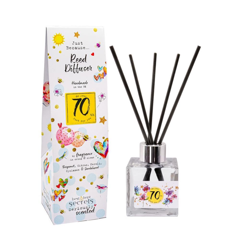 Best Kept Secrets 70Th Birthday Sparkly Reed Diffuser - 100Ml