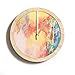 Darice DIY Unnumbered & Unfinished Wood Circle with Raised Trim Clock Face, Multicolor