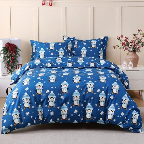 JSD Penguin Christmas Duvet Cover Set