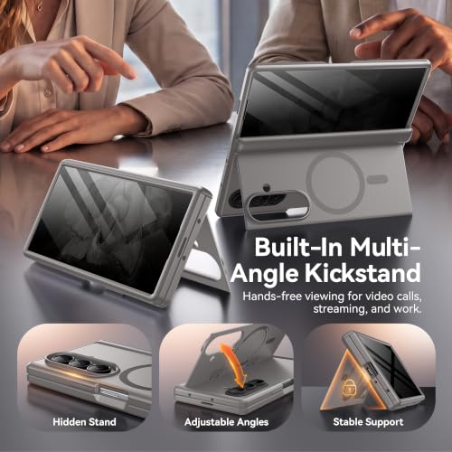 BERFY for Samsung Galaxy Z Fold 8 Ultra Case, Compatible with MagSafe,Grey by BERFY - Used condition - US$49.33
