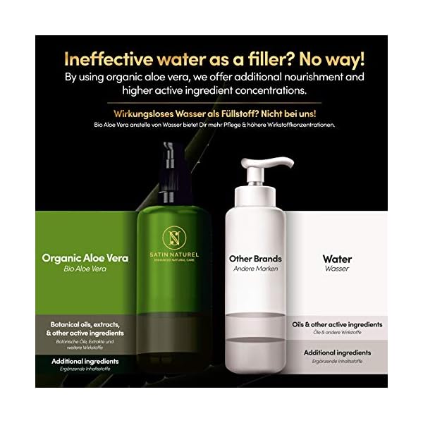 Aloe Vera Gel BIO - 200ml – Das Beste der Aloe Vera Pflanze – Vegan – Natürliche After Sun Pflege - Bei Sonnenbrand… – Bild 5