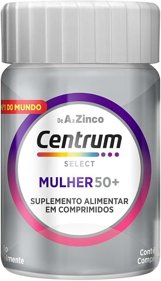 Centrum Mulher 50 Mais Multivitaminico, com Vitamina D, Vitamina B12, Calcio e Magnesio, 30 Comprimidos