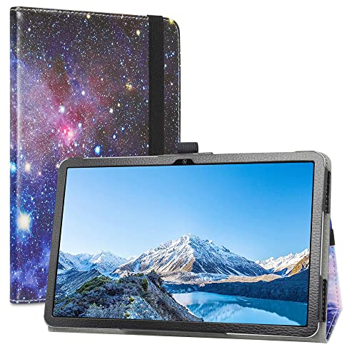 LiuShan pour Blackview Tab 16 Tablette Coque ，PU Cuir Etui et Pliable Stand Folio Coque pour Blackview Tab 16 Tablette 11 Pouces Android Tablette（Non Compatible avec Un Autre Tablette）,Galaxy