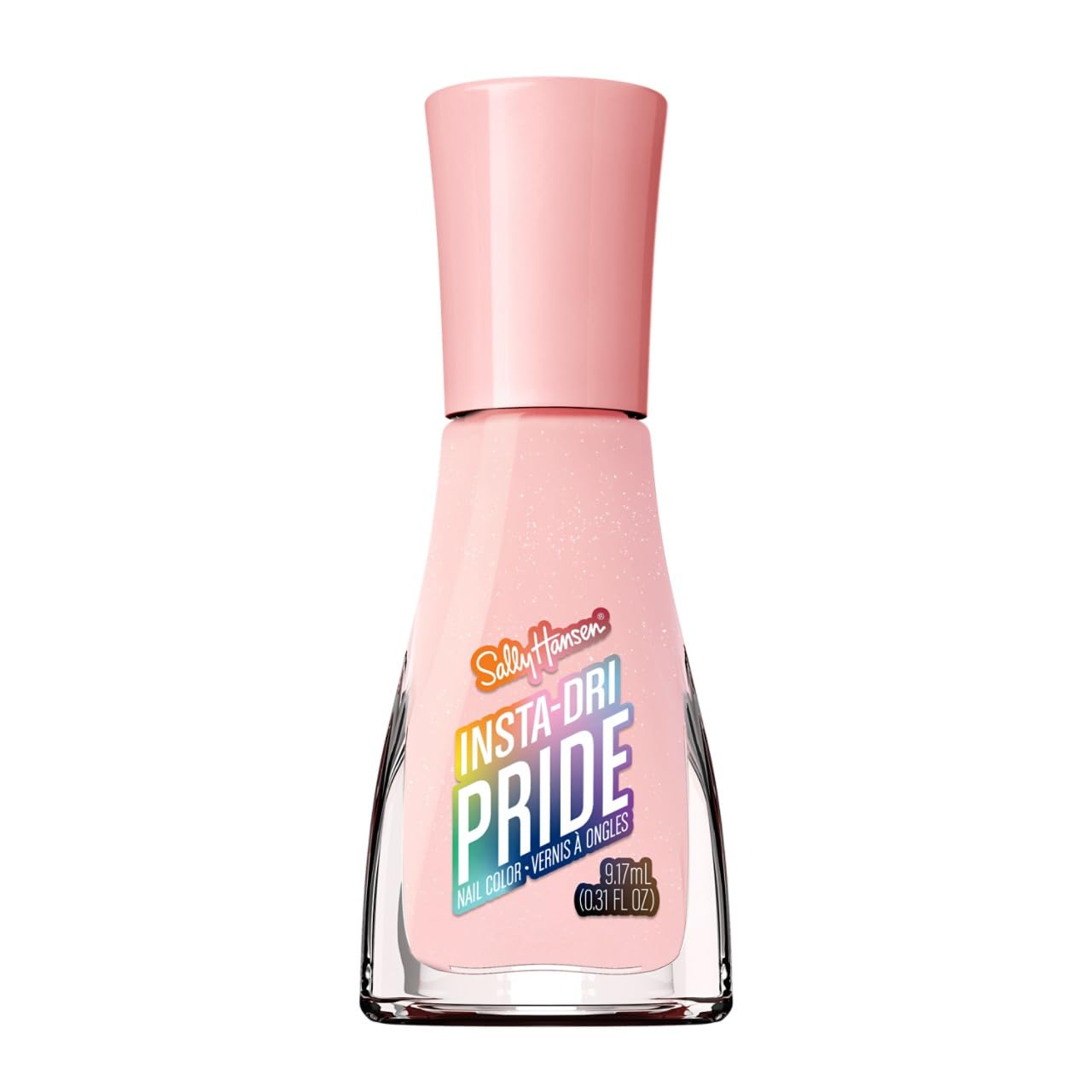 Sally Hansen Insta-Dri Pride Nail Polish | Quick Dry, Long Lasting, Streak-Free Shine | Opaque, Glossy | 765 All Love | Medium Warm Pink Nail Color