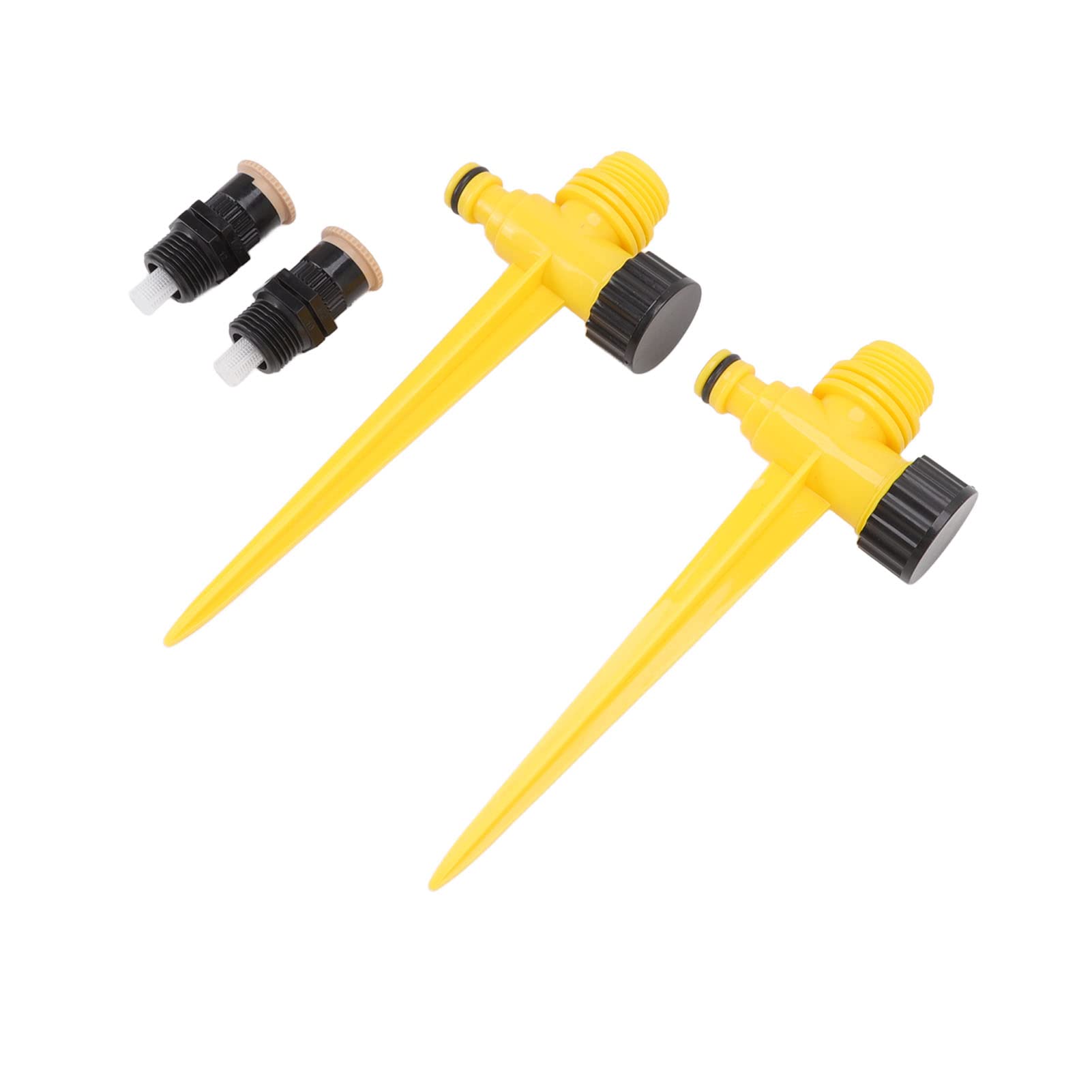 Irrigazione del prato, Irrigatore da giardino rotante a 360 gradi, 2 pezzi, ABS, plug-in