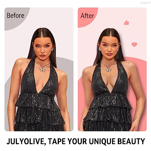 Boob Tape Kit- Boobytape for Breast Lift with Petals, Breathable Adhesive Sticky Bra Tape, Push Up Nipple Tape4