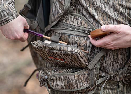 Alps Outdoorz Impact Camo Turkey Vest Featuring Removable Flip Down Seat, Game Bag, Removable Front Pocket And Pockets For Calls And Strikers, Mossy Oak Bottomland, Standard #TOP7