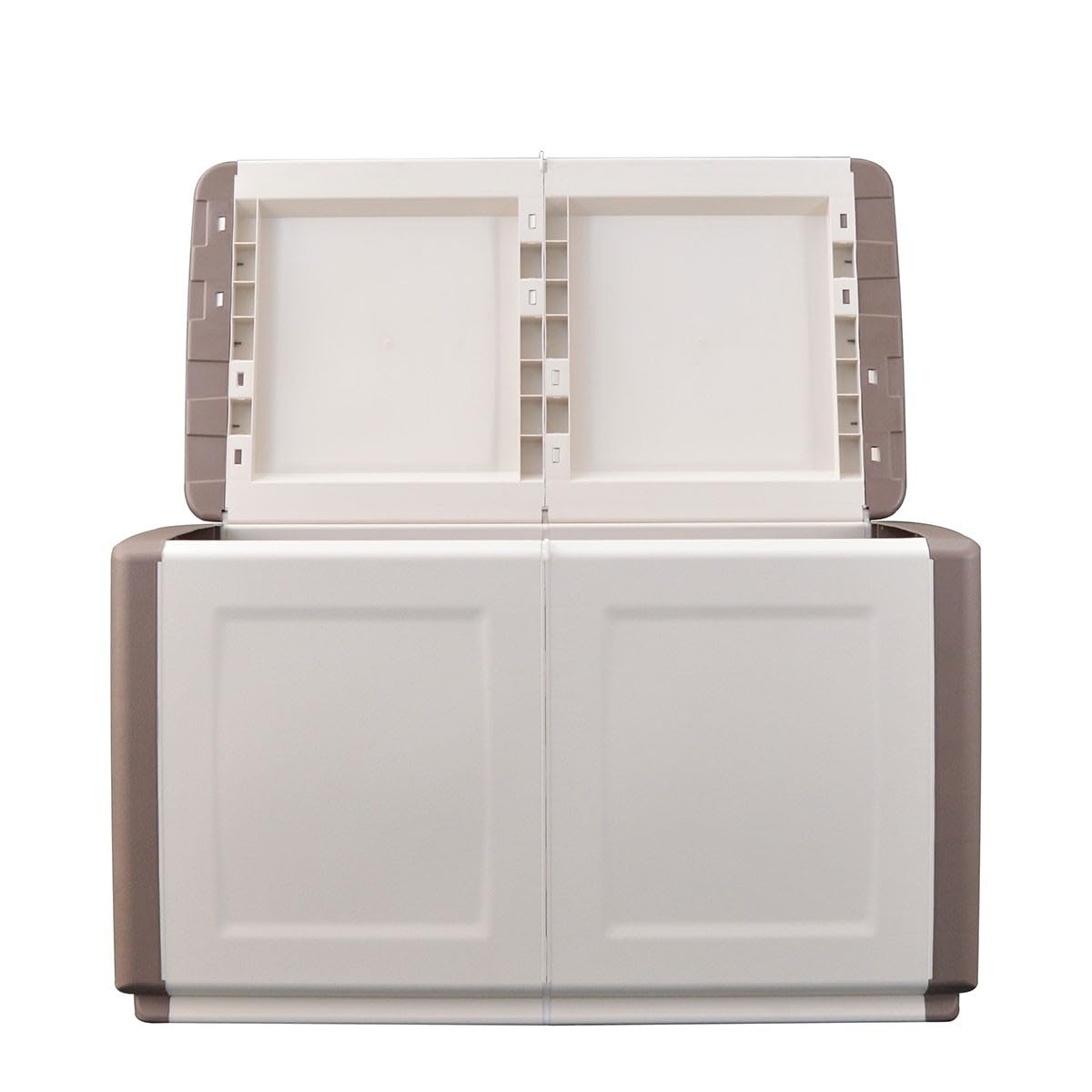 INTEC Cassapanca di immagazzinaggio 230L 96x53x57 cm beige tortora