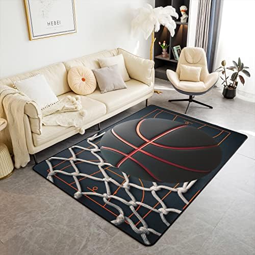 Loussiesd Kids Video Game Carpet Living Room Rugs for Bedroom Rugs Boys Gamer Blue Gamepad Decor Extra Soft Rugs for Living Room Bedroom Room Multifunctional Rugs 100 * 150cm