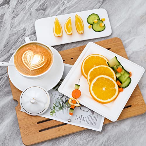 Hioasis 200Pcs Compostable Disposable Paper Plates, 6Inch Square Paper Dessert Plates Heavy Duty, Biodegradable Disposable Paper Plates, Eco Friendly Disposable Plates, Perfect For Picnic, Party #TOP5