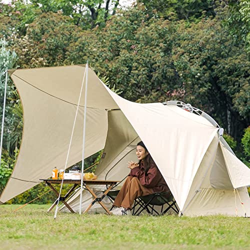 Carpa de camping GagalU pop up para 4 personas hexagonal miniatura 3