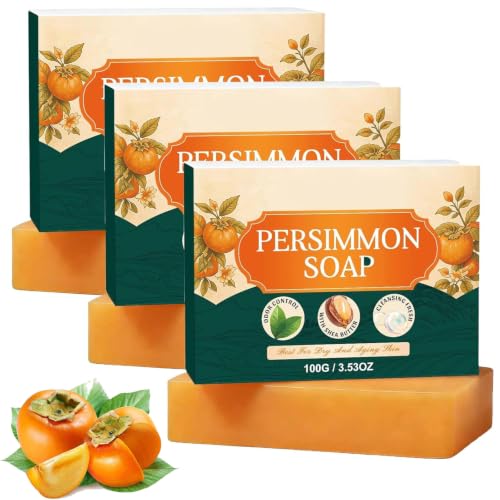 Savon au kaki pour la douche des seniors : fraîcheur corporelle quotidienne homme et femme