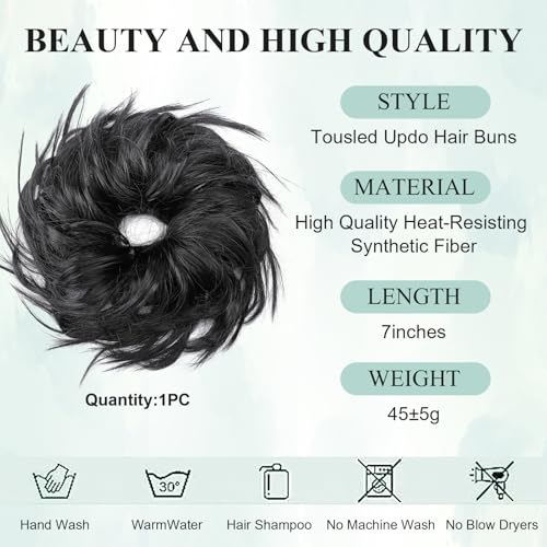 Rozszerzanie włosów Moda Hairpiece Scrunchie Proste elastyczne updo Scrunchy Bun Brown Blonde peruka kucyk Hairdo Ciemny czarny