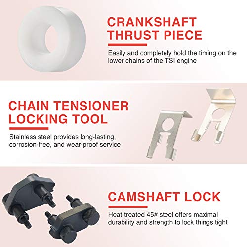 Omt Engine Timing Tool Set Compatible With Audi Vw Vag 1.8 2.0 Tsi/Tfsi Ea888 T10352 T40196 T40271 T10368 T10354 T10355 Crankshaft Camshaft Belt Drive Locking Alignment Timing Tool Kit #TOP3