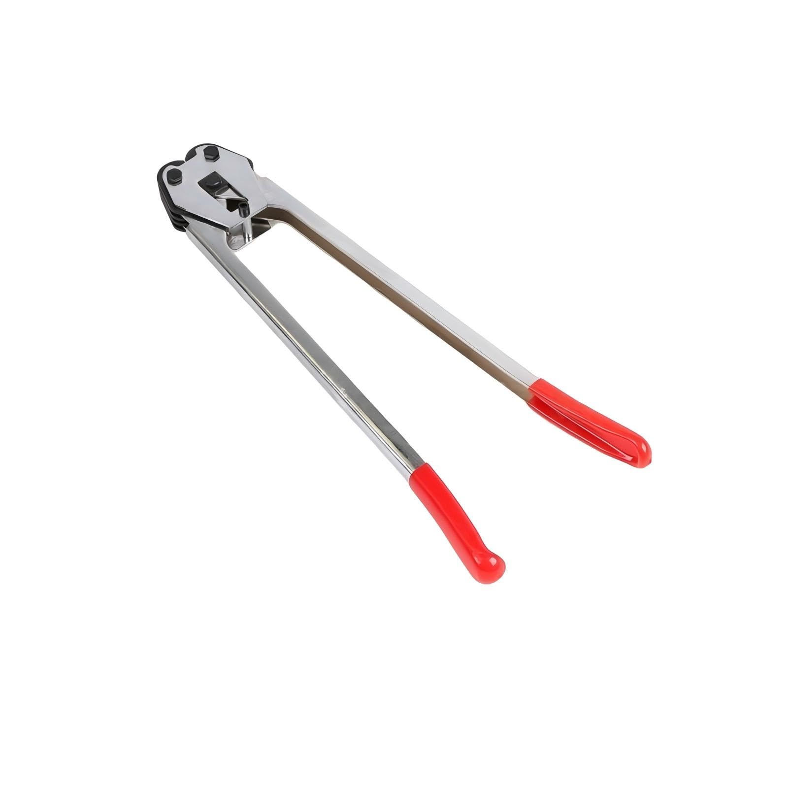 Pinza for flejar cromada, pinza for herramienta for PET Fácil de transportar | Alicates for engarzar Adecuados for espesores de 0,6 a 1,0 mm y anchos de 12 a 16 mm