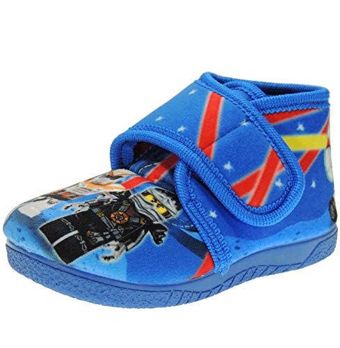 ALCALDE Zapatilla Abotinada de Casa Invierno Velcro de Playmobil Star Wars Gerra Galáxias para...
