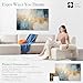 Soon Global 8-Pack Acoustical Wall Panels, 48 X 32 Inches Art Acoustic Panels, Decorative Acoustic Panels, Acoustic Wall Panels, Sound Absorbing Wall Art, Teal Aura