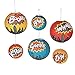 Superhero Hanging Paper Lanterns - 6 Pieces