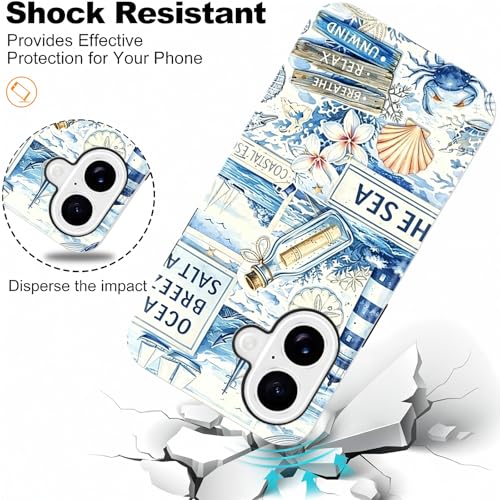 Coque de téléphone pour iPhone 16 6,1" rigide avec collage fleur rétro - 5